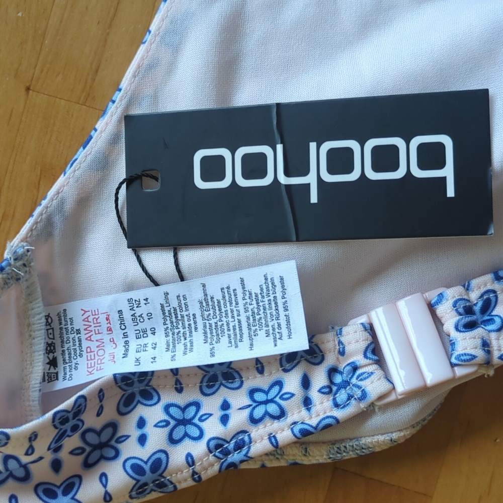 Boohoo Pinup Retro Style Collared Halter Top - Picture 12 of 12